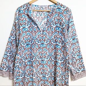 Barbara Gerwit Resort Wear Block Print Tunic